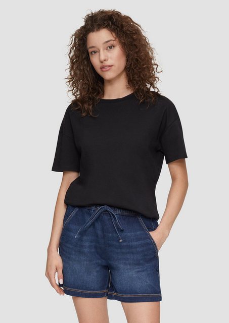 QS Kurzarmshirt Oversized T-Shirt aus Baumwolle günstig online kaufen