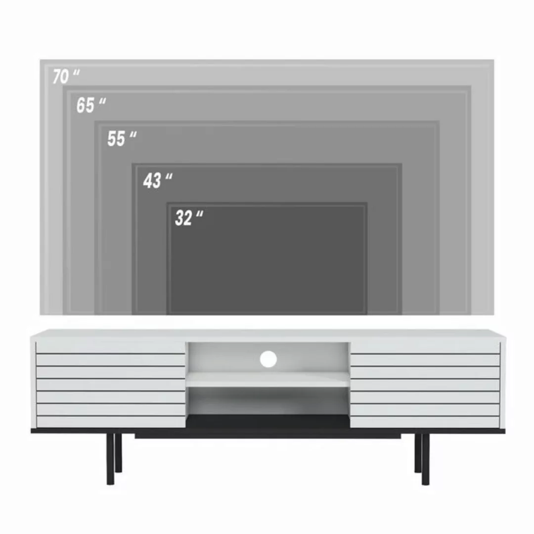 Skye Decor TV-Schrank 52x160x35 cm, 100% Melaminbeschichtete Partikelplatte günstig online kaufen