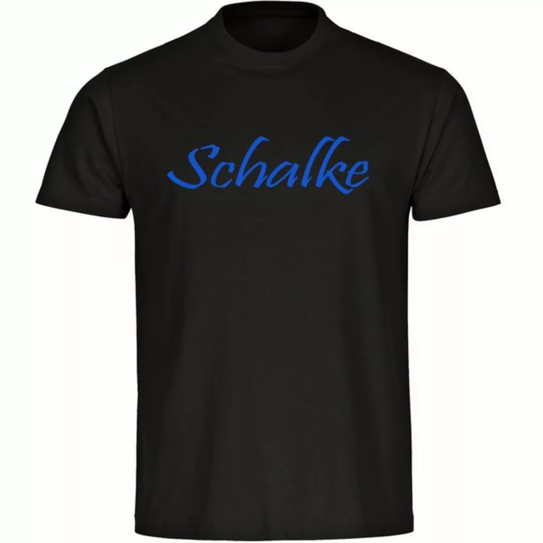 multifanshop T-Shirt Herren Schalke - Schriftzug - Männer günstig online kaufen