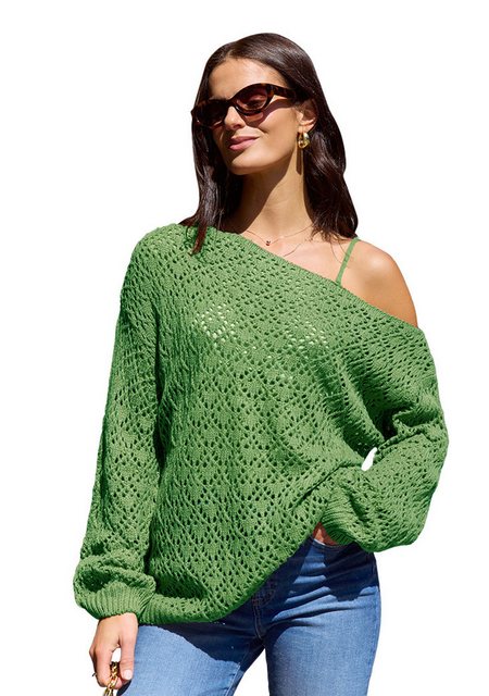 Cupshe Strickpullover One Shoulder Pullover mit Ausschnitt günstig online kaufen