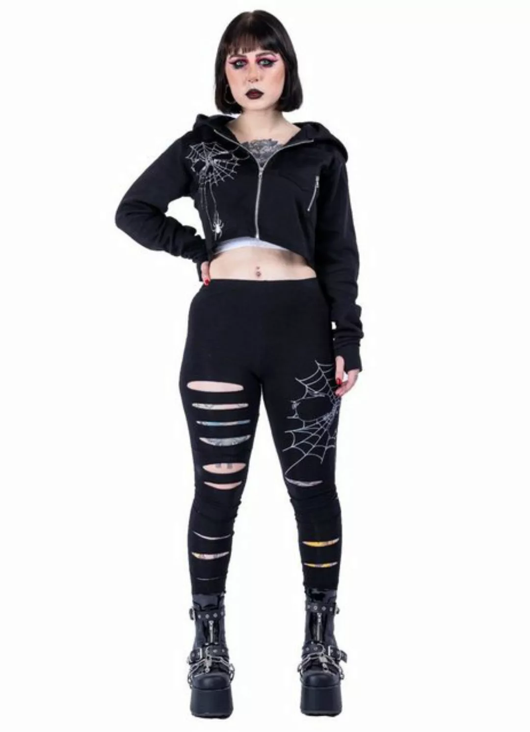 Heartless Leggings Widow Maker Gothic Spinnennetz Okkult Nu Goth Spinne günstig online kaufen