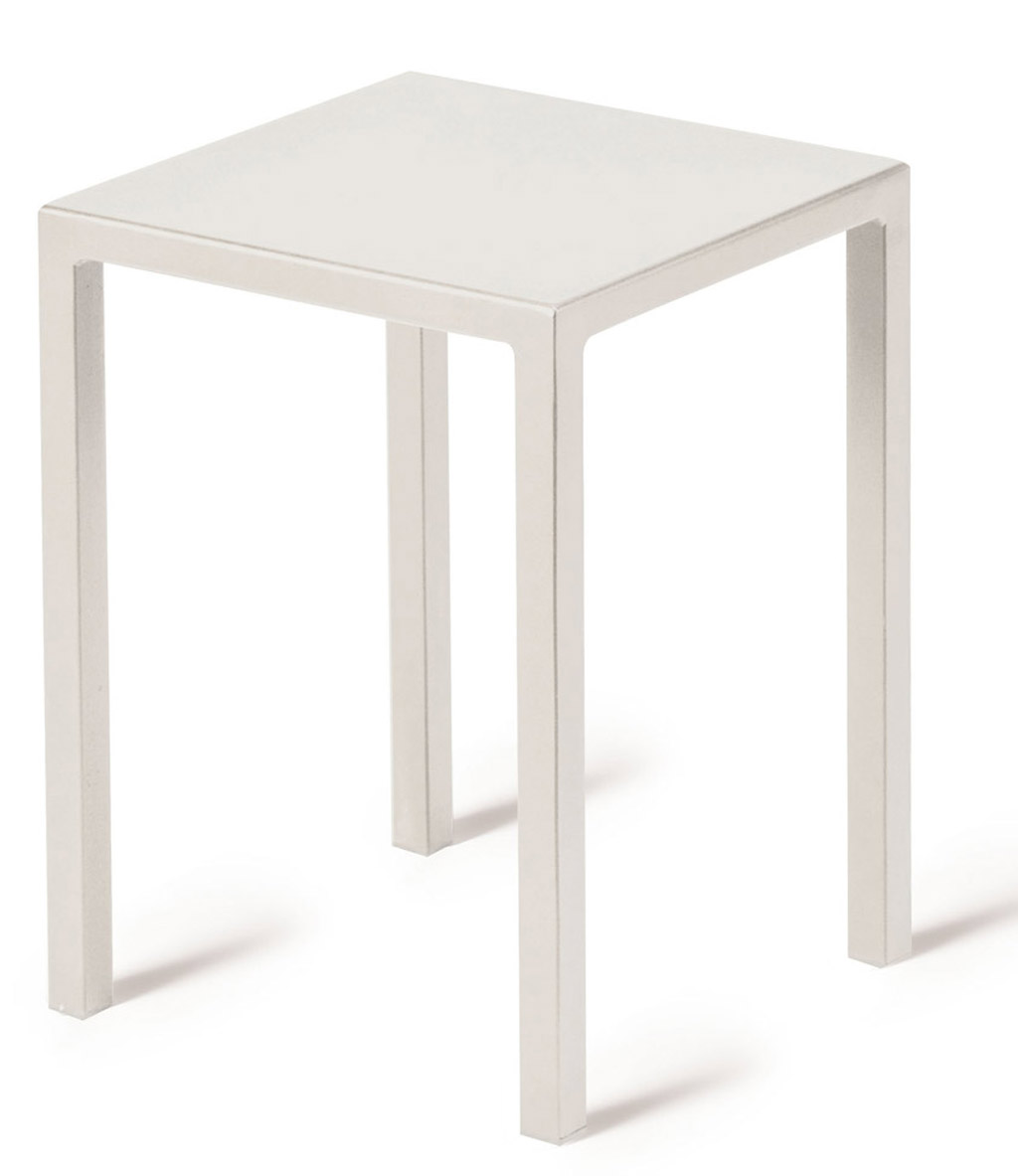 Hocker Quatris 40x40 perlweiß günstig online kaufen