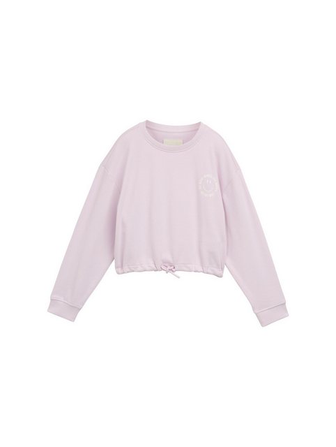 TOM TAILOR Sweatshirt Cropped Sweatshirt mit Print günstig online kaufen