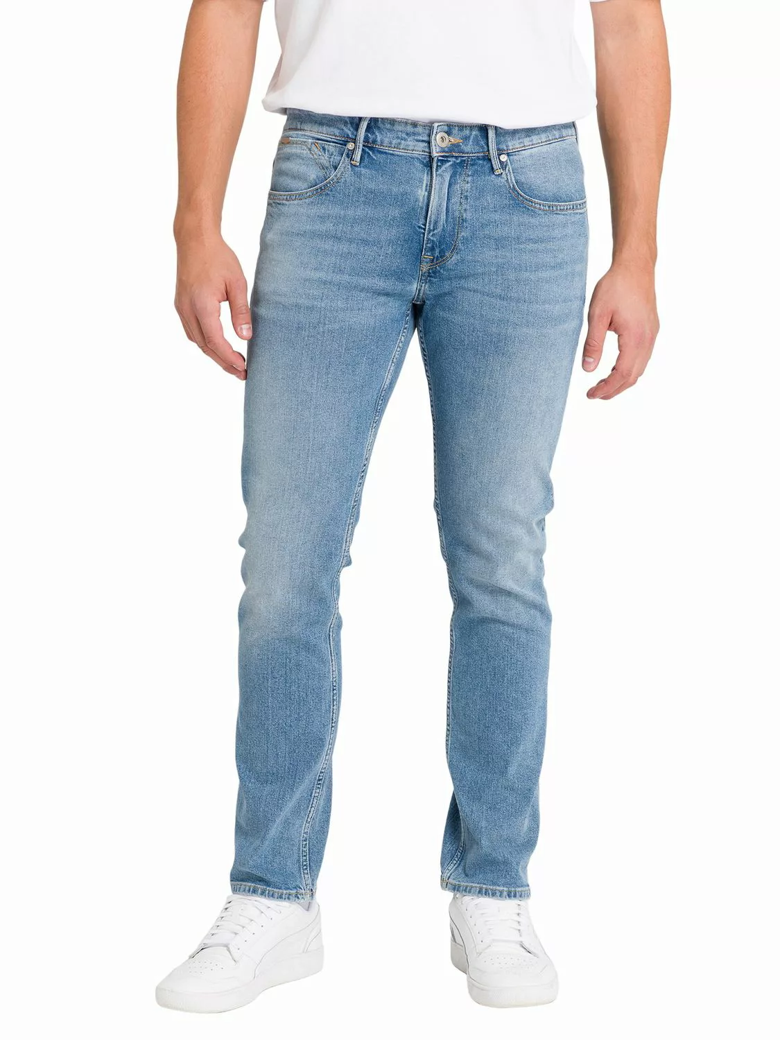 Cross Jeans Herren Jeans DYLAN - Regular Fit - Blau - Light Mid Blue günstig online kaufen