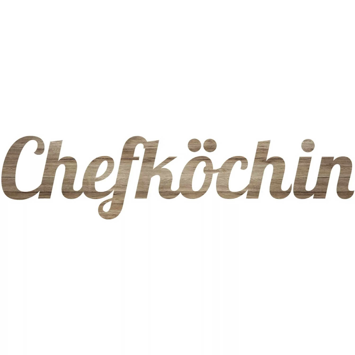 Cut-Out  Chefköchin - braun - 70 cm - 25 cm - Sconto günstig online kaufen