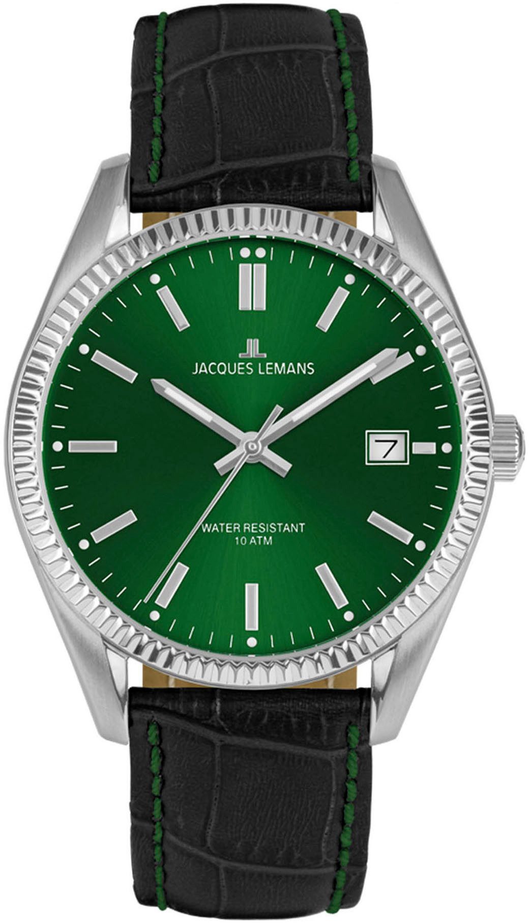 Jacques Lemans Quarzuhr Derby 50-3T, Armbanduhr, günstig online kaufen