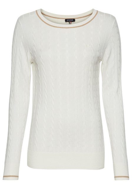 HECHTER PARIS Strickpullover mit elegantem Zopfstrickmuster günstig online kaufen