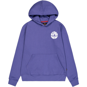 Alpha Industries  Sweatshirt Logo Hoodie Backprint - night purple günstig online kaufen
