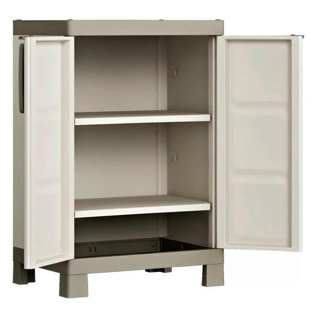 Keter Kunststoffschrank Excellence beige Kunststoff B/H/T: ca. 65x97x45 cm günstig online kaufen