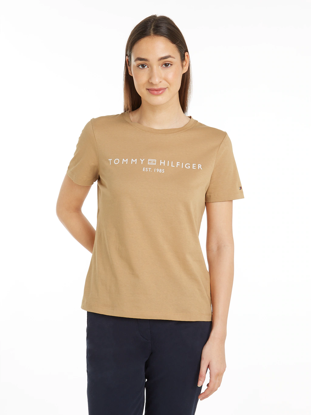 Tommy Hilfiger T-Shirt "REG CORP LOGO C-NK SS", mit Logoschriftzug günstig online kaufen