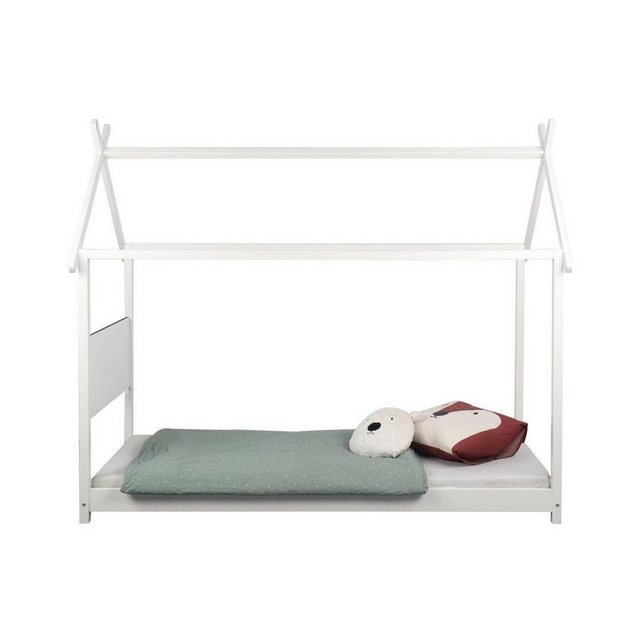 Nature Kid Hausbett Hanna Kinder Hausbett, Weiß, 90x200 cm – Kreatives Bett günstig online kaufen