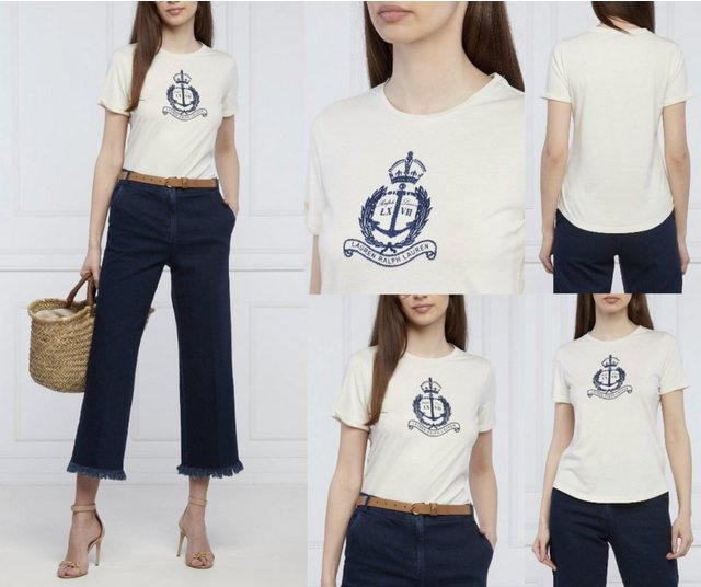 Ralph Lauren T-Shirt LAUREN RALPH LAUREN HAILLY Top Bluse Shirt T-shirt In günstig online kaufen