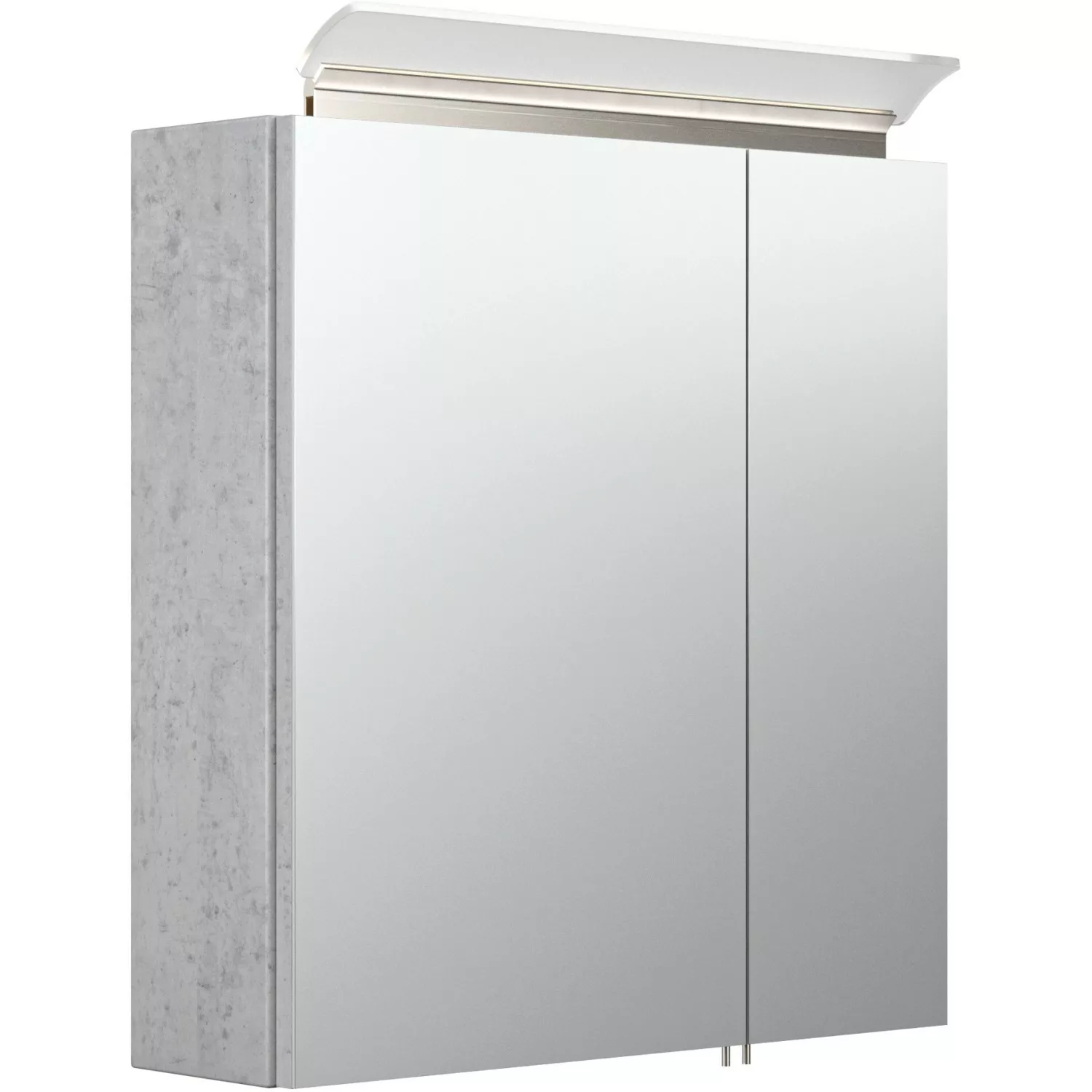 Posseik Spiegelschrank Beton-Optik 60 cm mit Softclose Türen günstig online kaufen