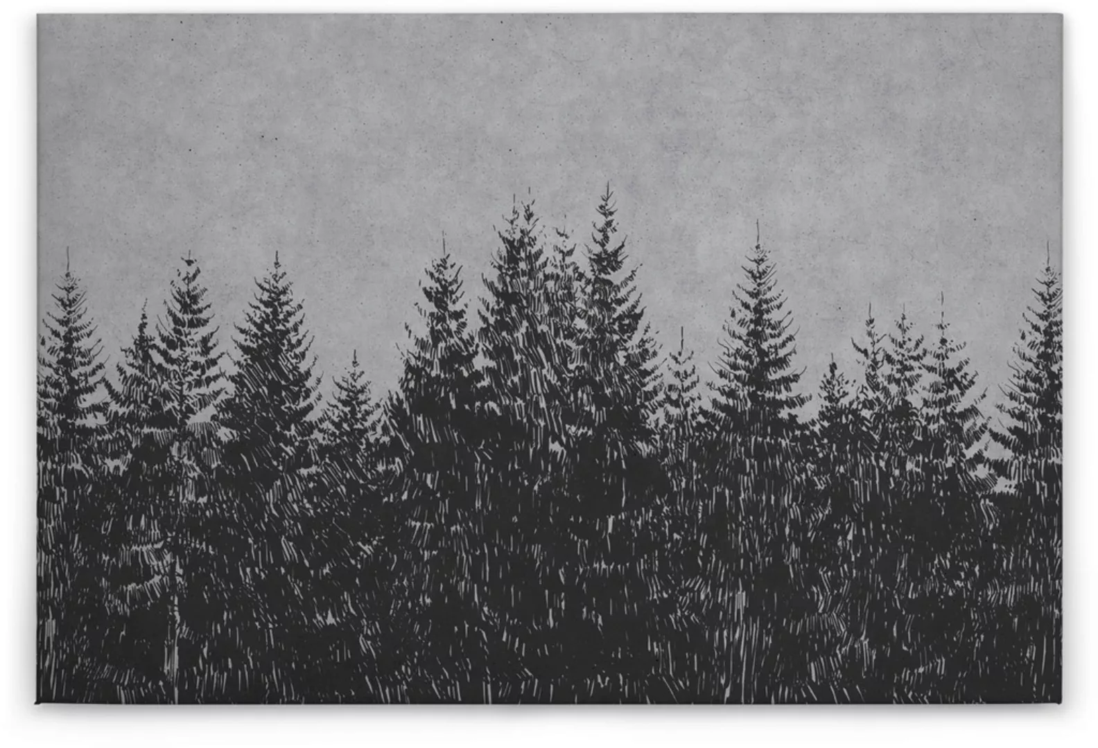 A.S. Création Leinwandbild "black forest 3", Kunst-Wald-Kinder, (1 St.), Wa günstig online kaufen