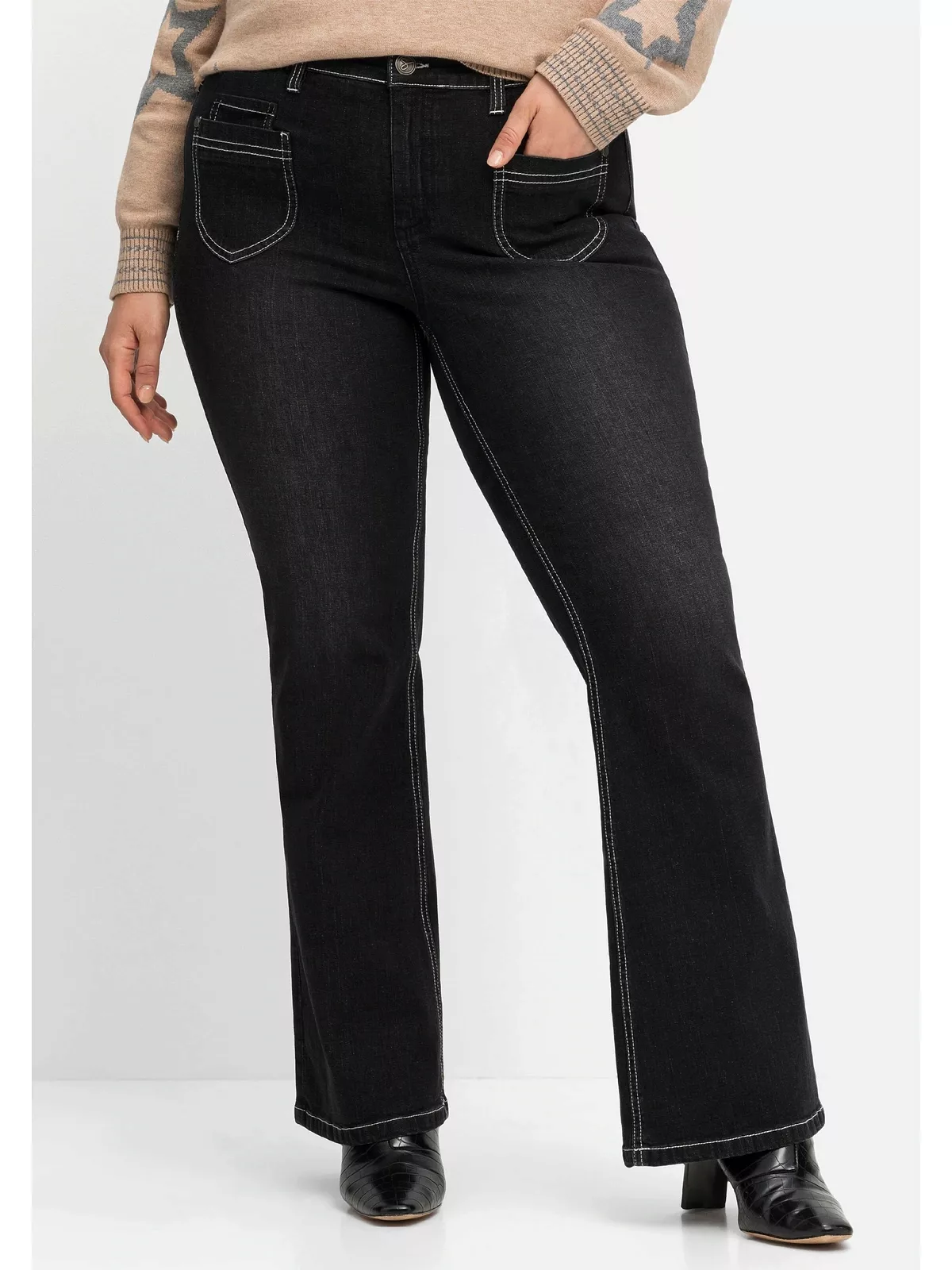 Sheego Bootcut-Jeans "Große Größen", in Five-Pocket-Form günstig online kaufen