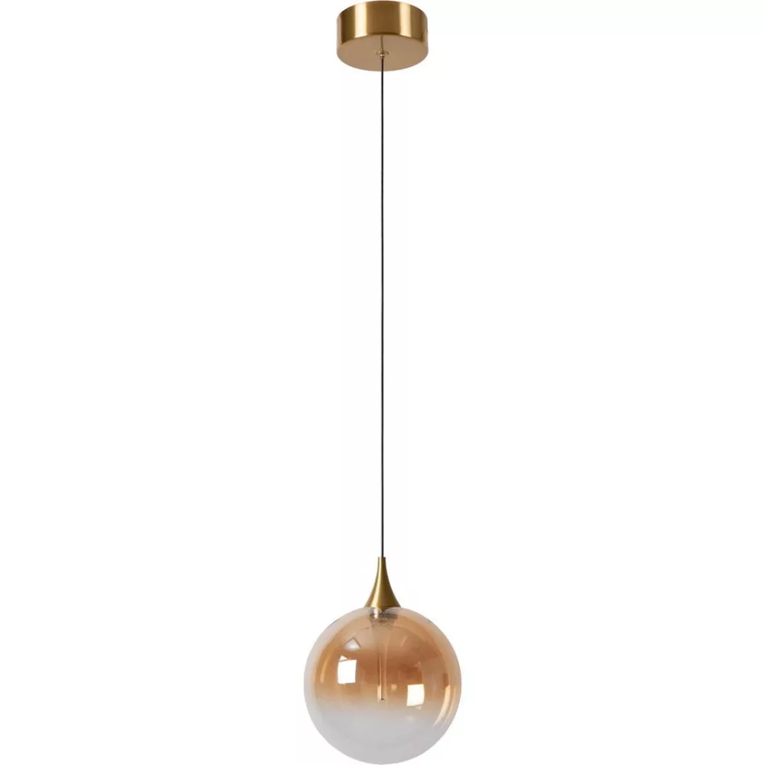 LED Pendelleuchte Gisela in Gold-transparent und Gold-matt 5W 270lm günstig online kaufen