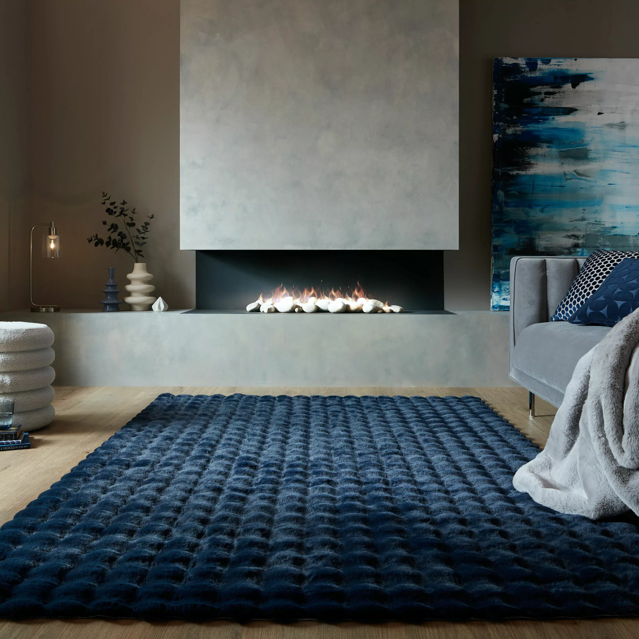 FLAIR RUGS Hochflor-Teppich »Waffle Faux Fur«, rechteckig, 35 mm Höhe, Waff günstig online kaufen