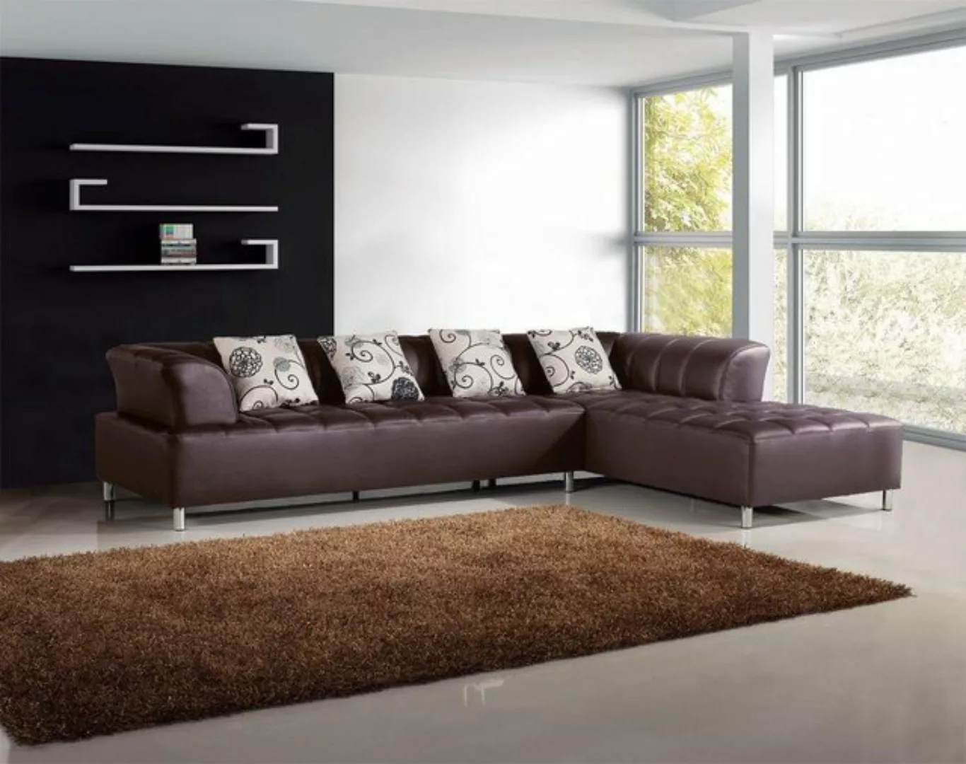 JVmoebel Ecksofa Designer Polster weißes Ecksofa moderne Möbel Modern Neu, günstig online kaufen