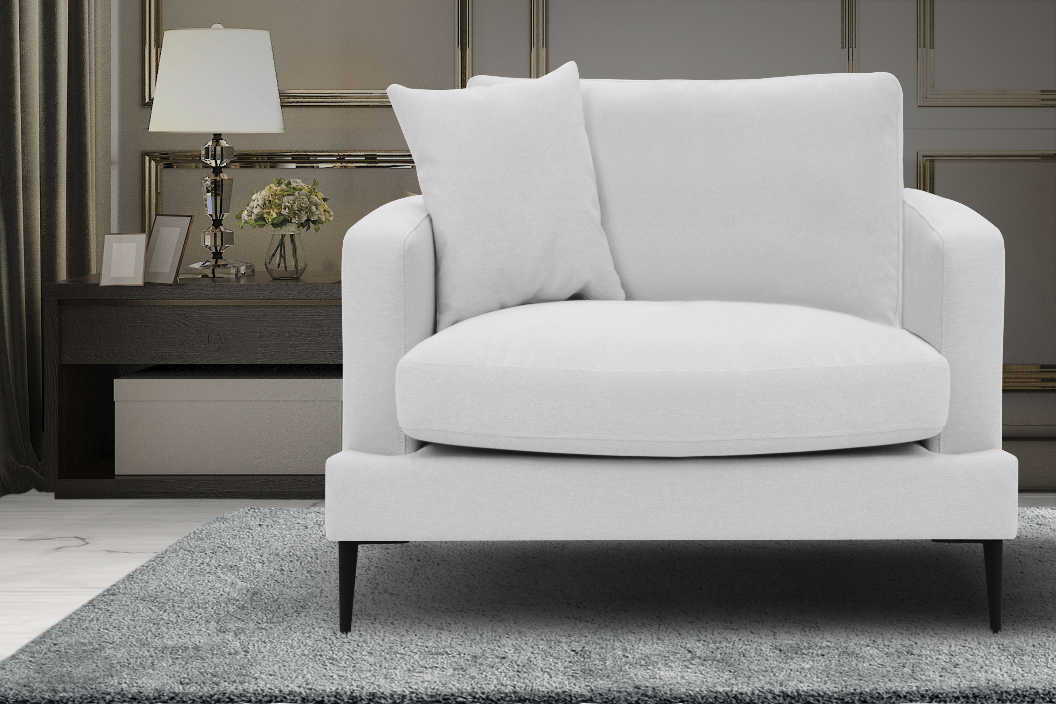 Leonique Sessel "Cozy Loungesessel, Designersessel, Maße B/T/H: 91/97/80 cm günstig online kaufen