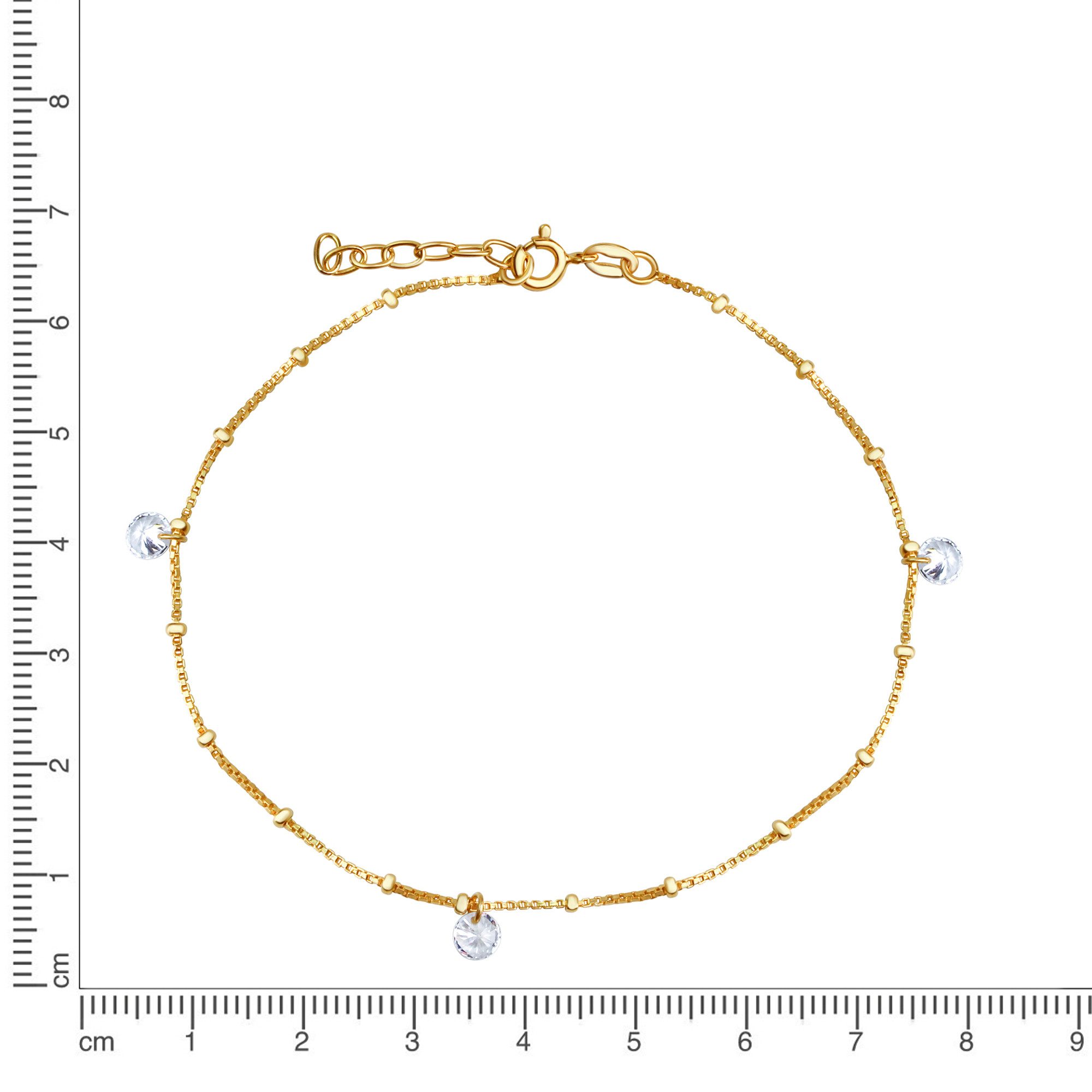 Vivance Fußkette 925/- Sterling Silber vergoldet günstig online kaufen