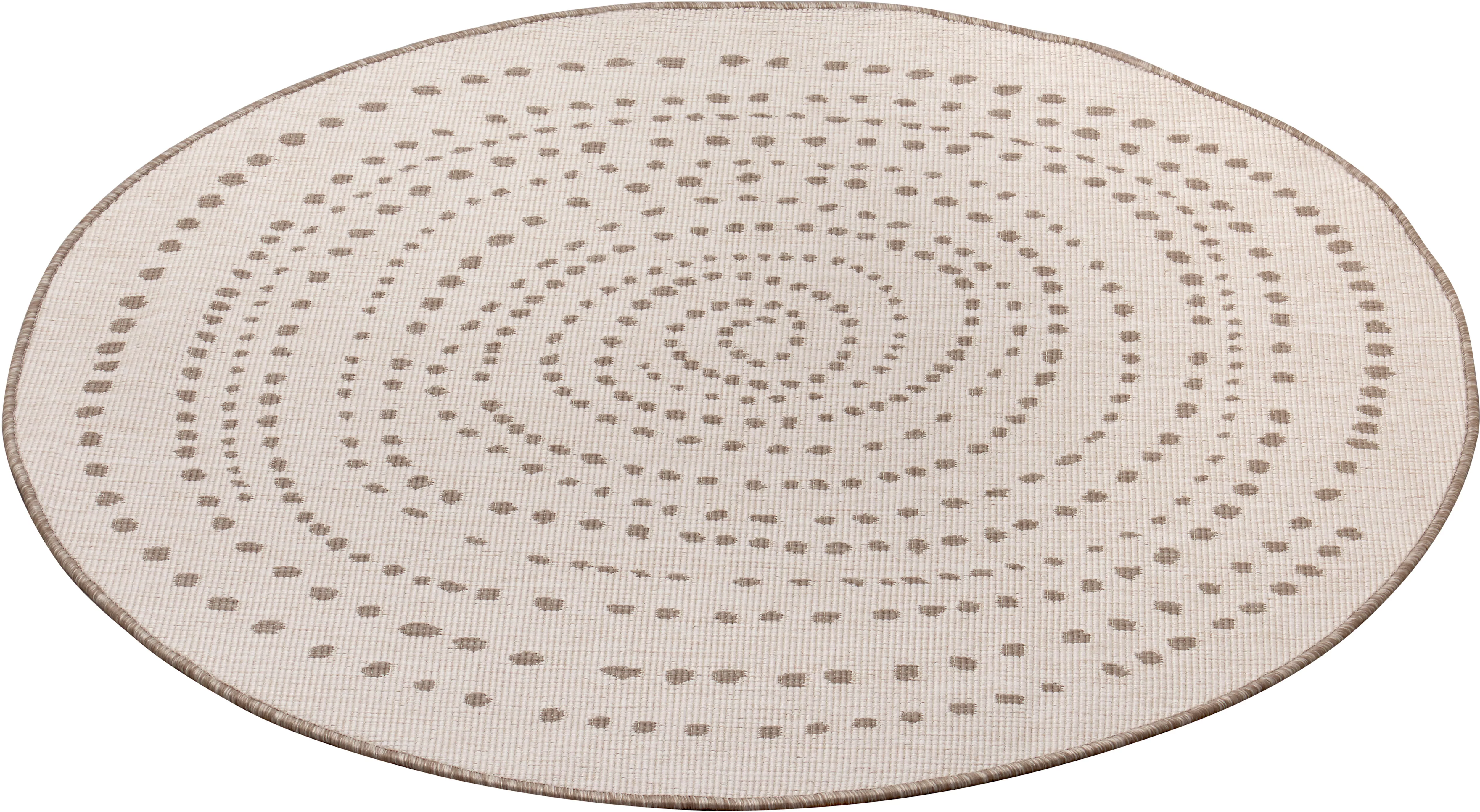 NORTHRUGS Teppich »Bali«, rund, 5 mm Höhe, In-& Outdoor, Wetterfest, Balkon günstig online kaufen