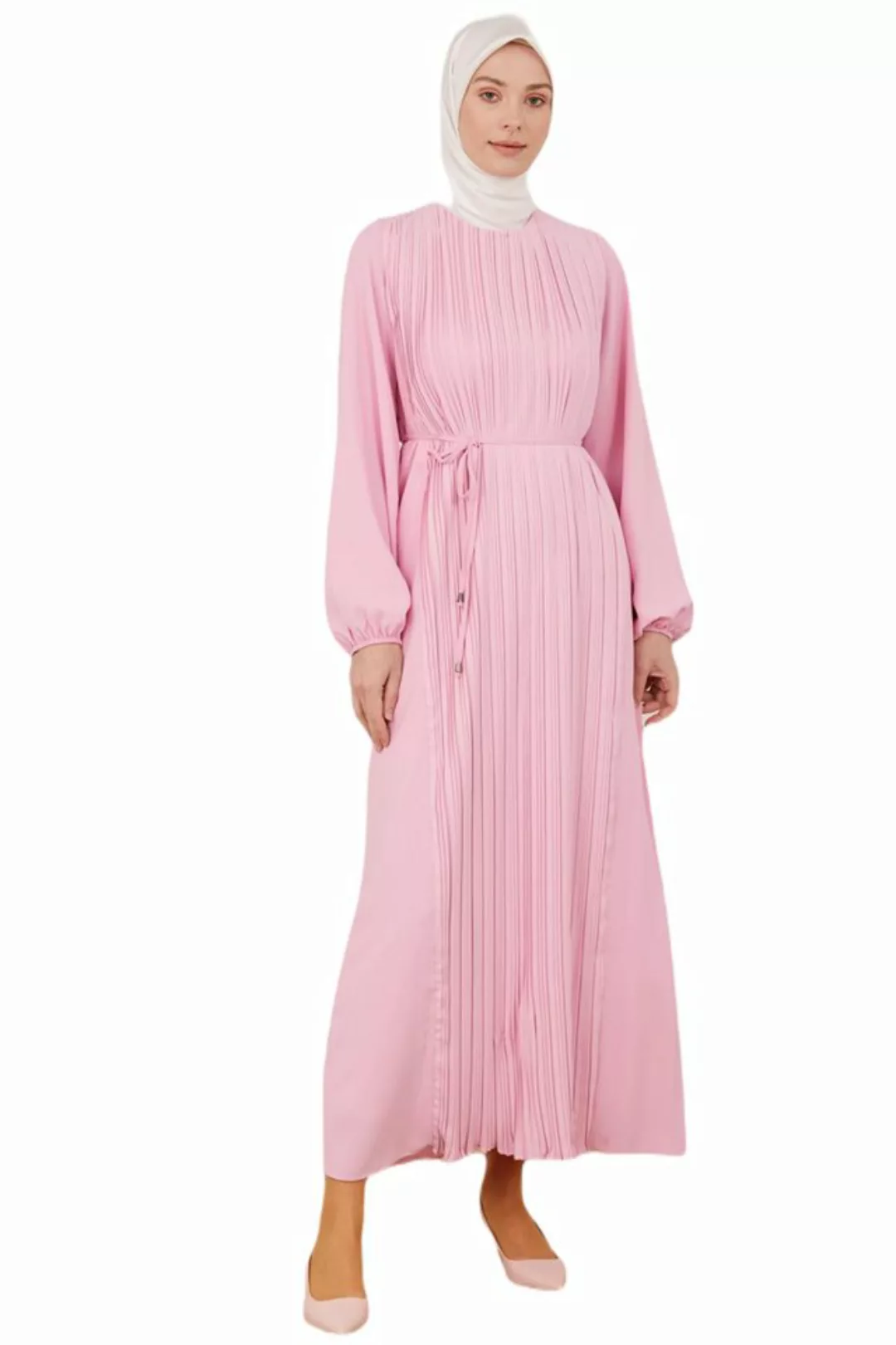 ARMİNE Maxikleid Armine Plissee-Frontkleid – moderne und elegante Hijab-Mod günstig online kaufen
