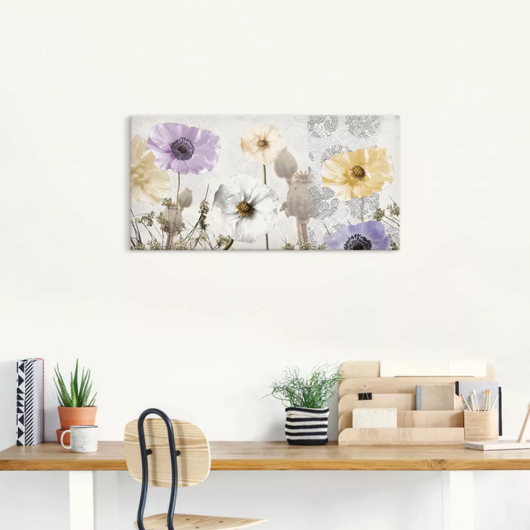 Artland Wandbild »Glänzende Mohnblumen«, Blumen, (1 St.), als Alubild, Outd günstig online kaufen