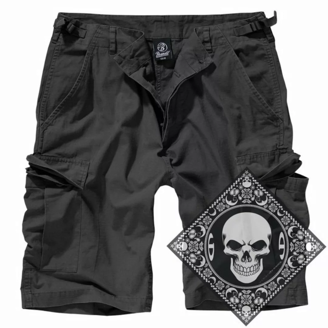 Brandit Cargoshorts Cargo Shorts kurze Hose Ripstop Army mit UD Bandana günstig online kaufen