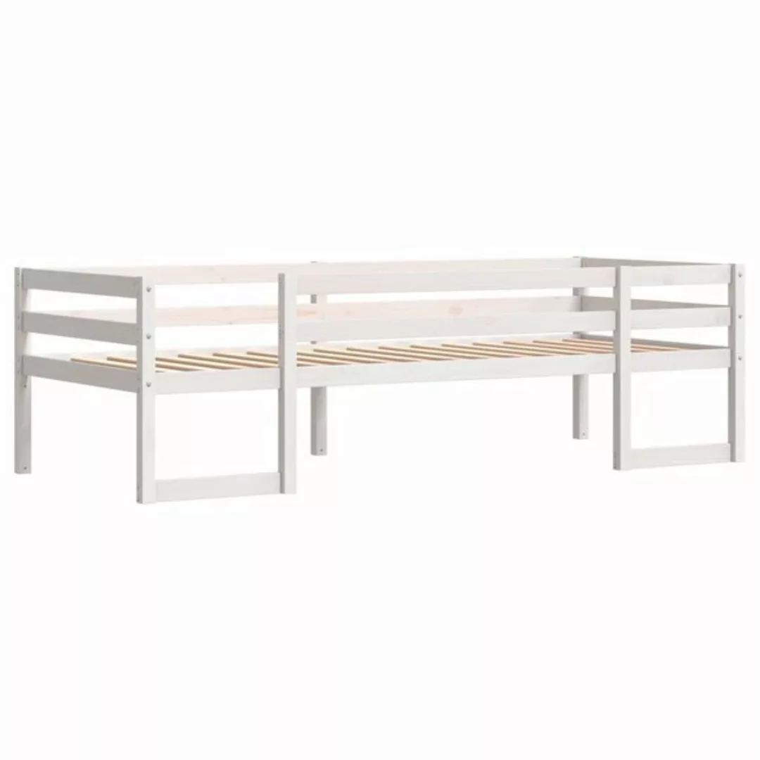 vidaXL Bett Kinderbett Weiß 75x190 cm Massivholz Kiefer günstig online kaufen