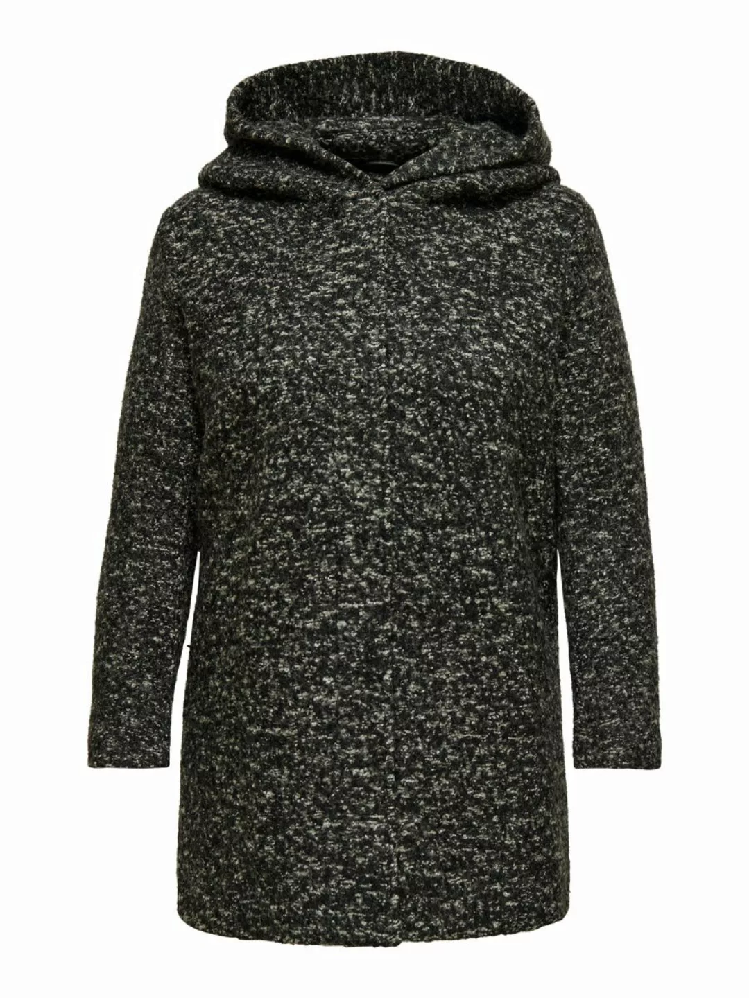 ONLY Curvy Woll Mantel Damen Schwarz günstig online kaufen