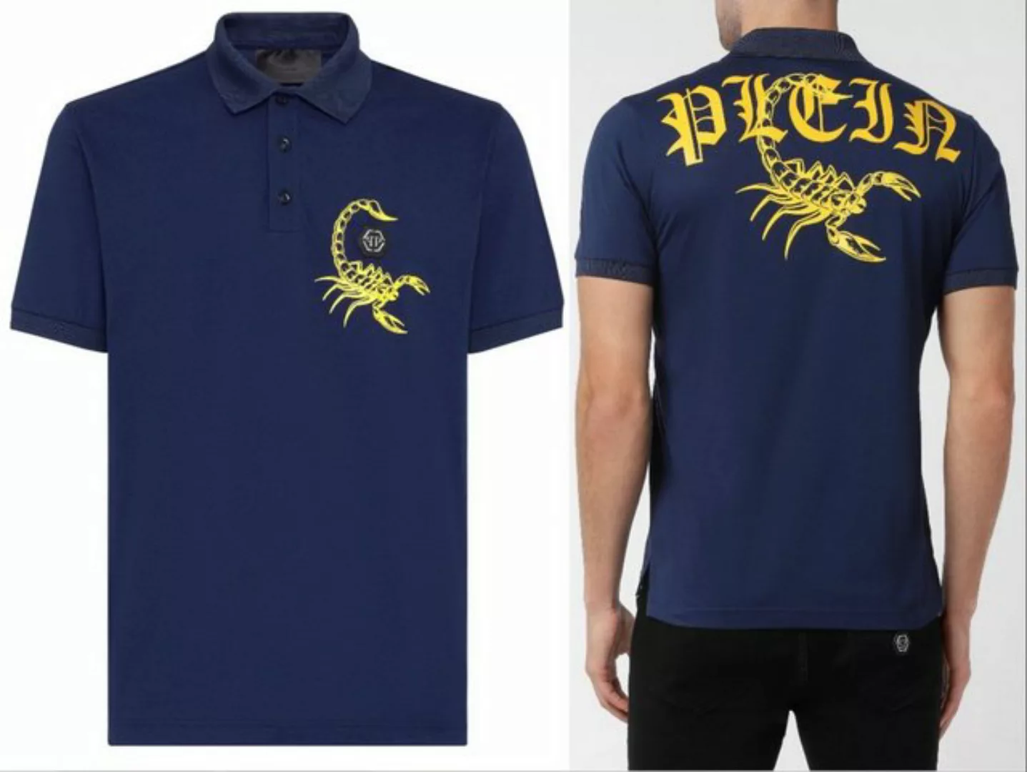 PHILIPP PLEIN Poloshirt PHILIPP PLEIN Scorpion Polo Shirt Polohemd Logo Pat günstig online kaufen