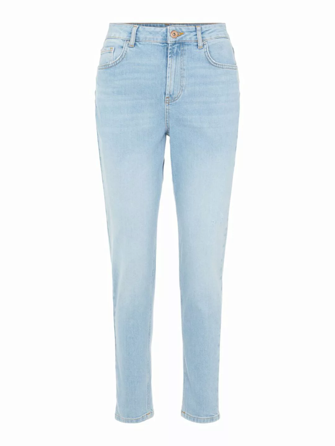 PIECES High Waist Mom Jeans Damen Blau günstig online kaufen