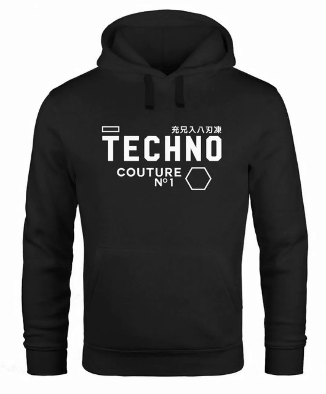 Neverless Hoodie Techno Kapuzen-Pullover Hoodie Herren Männer Neverless® günstig online kaufen