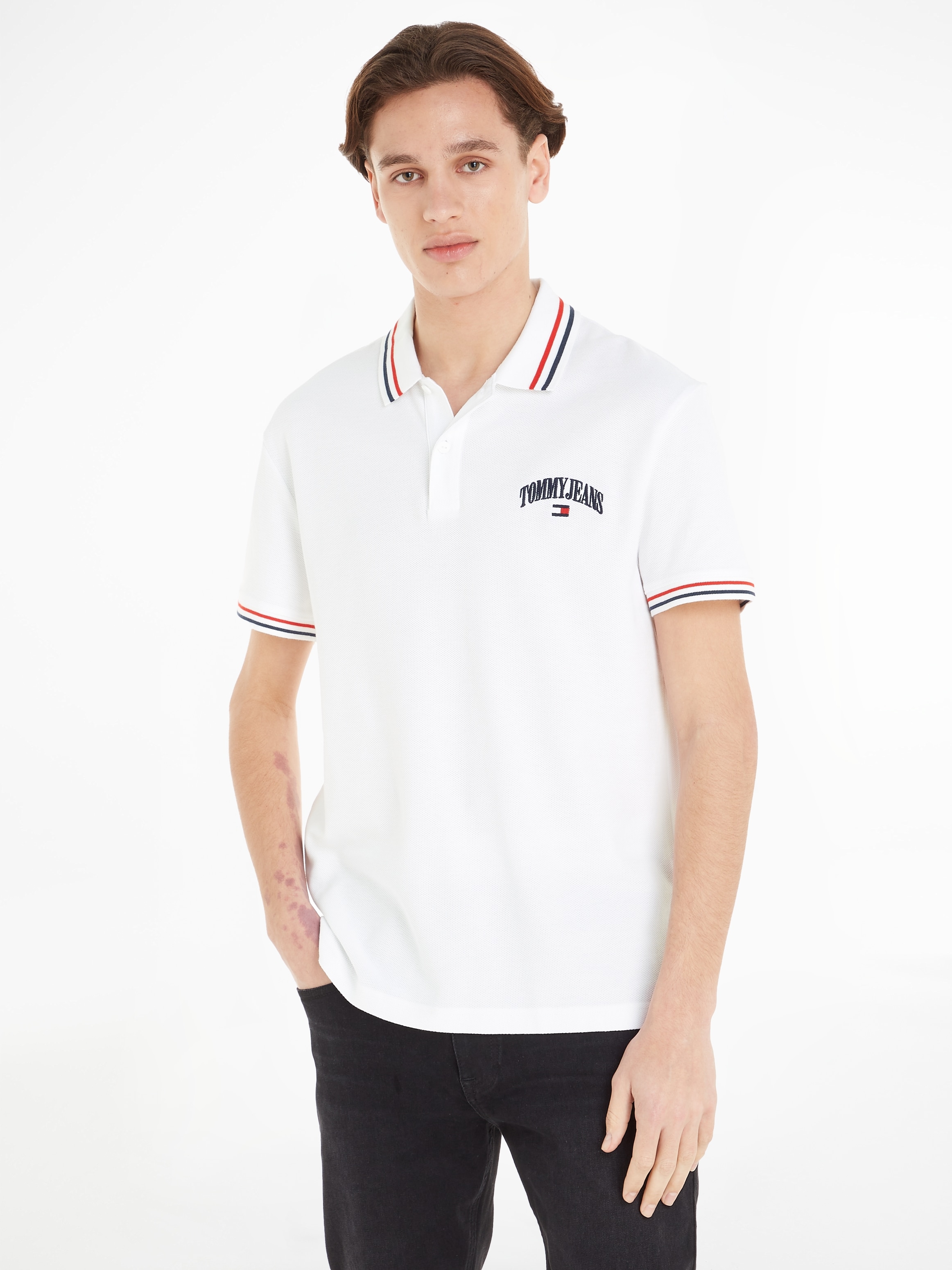 Tommy Jeans Poloshirt "TJM CLSC GRAPHIC TIPPED POLO" günstig online kaufen