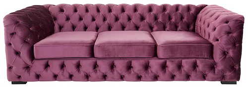 Home affaire Chesterfield-Sofa »Kalina«, klassische Chesterfield-Knopfheftu günstig online kaufen