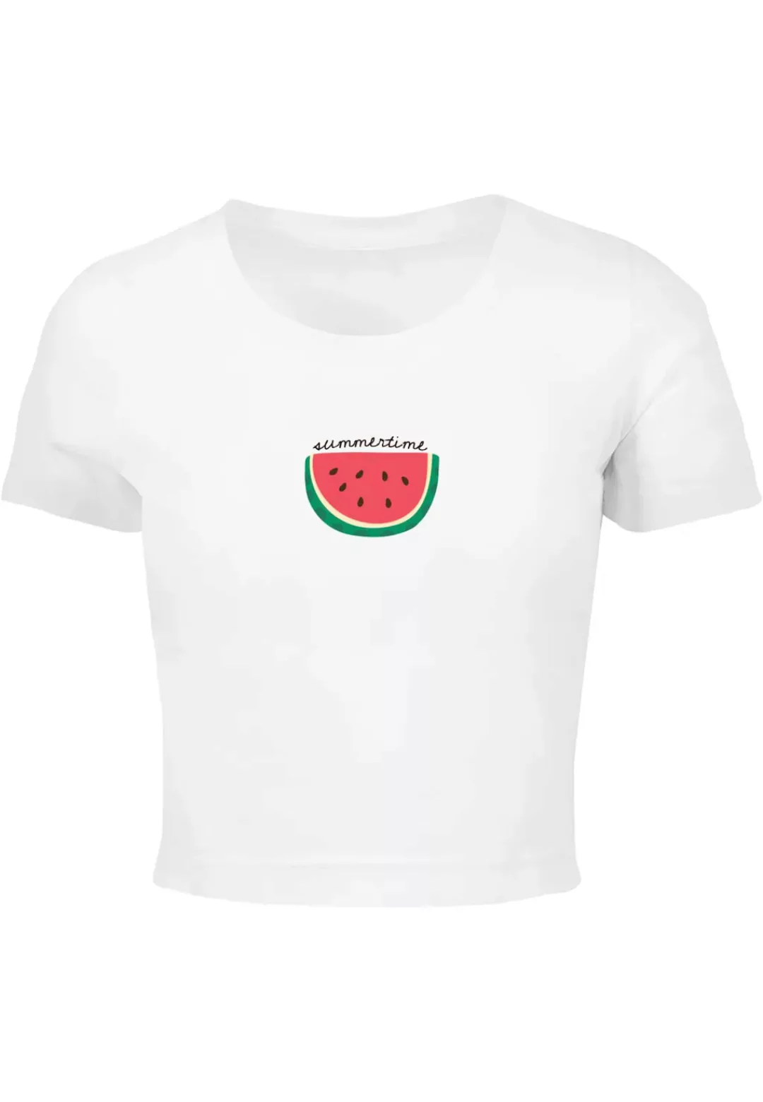 Merchcode T-Shirt "Merchcode Damen Ladies Summer - Summertime Cropped Tee" günstig online kaufen