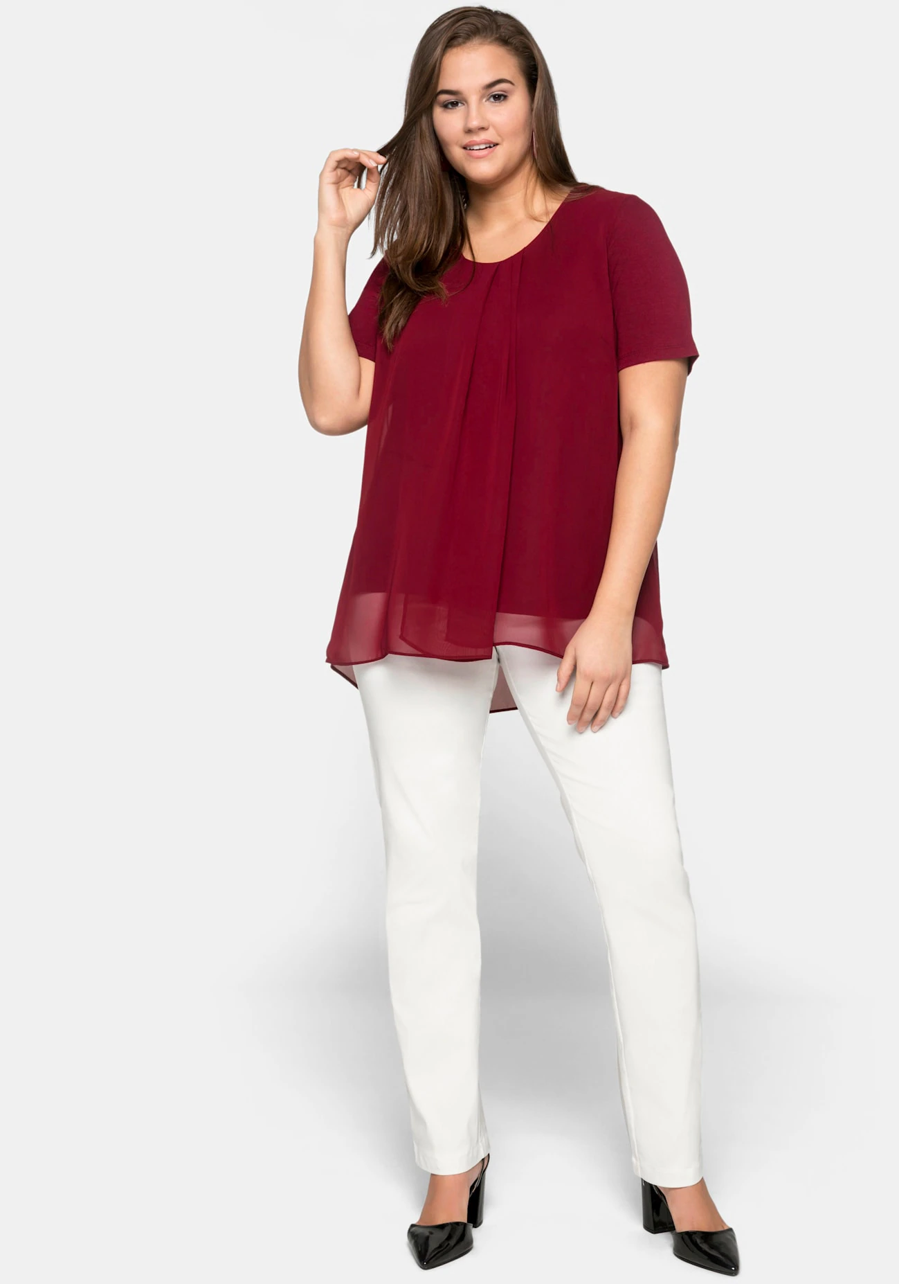 Sheego Blusenshirt "Blusenshirt", (1 tlg.) günstig online kaufen