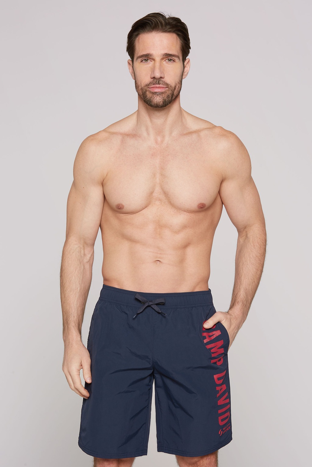 CAMP DAVID Badeshorts, mit Logo Schriftzug günstig online kaufen