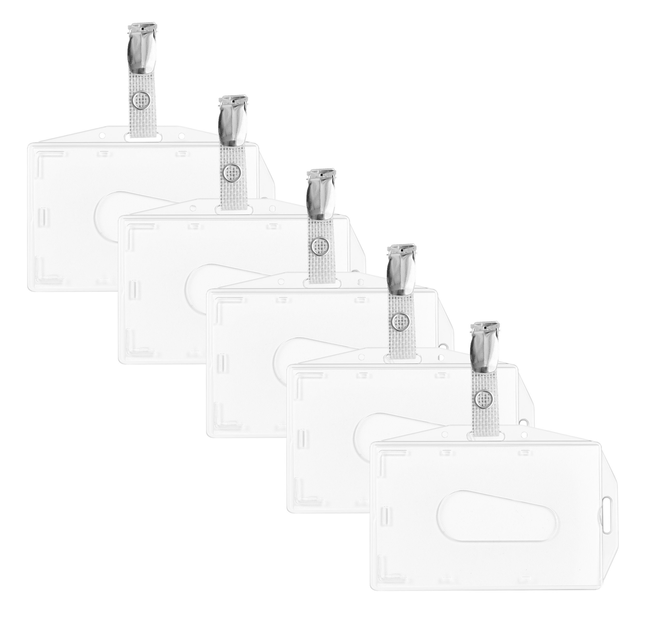 WEBBOMB Schlüsselanhänger 5x Ausweishalter Kartenhalter horizontal günstig online kaufen