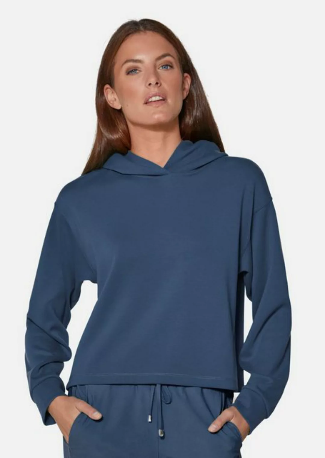 MADELEINE Langarmshirt Kapuzen-Sweatshirt in lässiger Boxy-Form günstig online kaufen