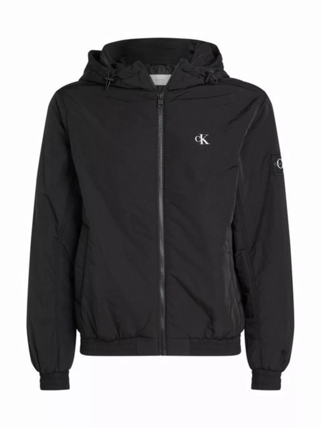 Calvin Klein Jeans Outdoorjacke PADDED HOODED HARRINGTON mit Logoprägung günstig online kaufen