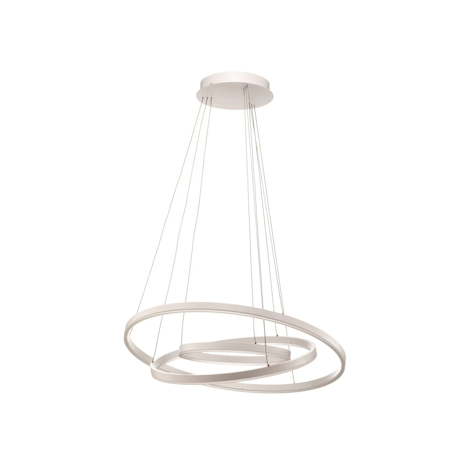 Arcchio Albiona LED-Hängeleuchte, weiß, 3 Ringe günstig online kaufen