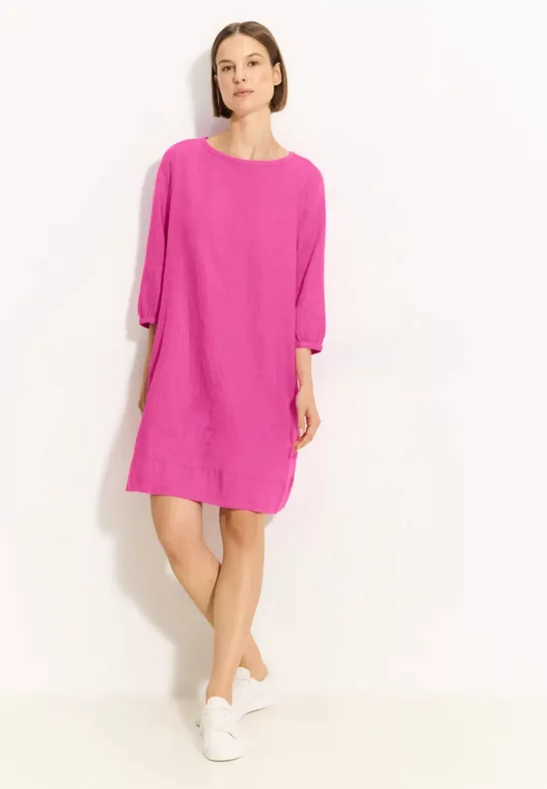 Cecil Sommerkleid LINEN_Roundneck Dress günstig online kaufen