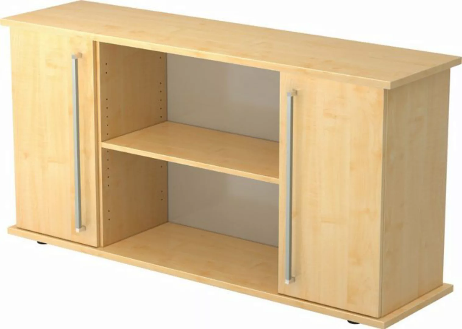 Aktenschrank Sideboard SB 2OH 2 Türen BxTxH 166,1x44,8x84cm Griff CE Ahorn/ günstig online kaufen