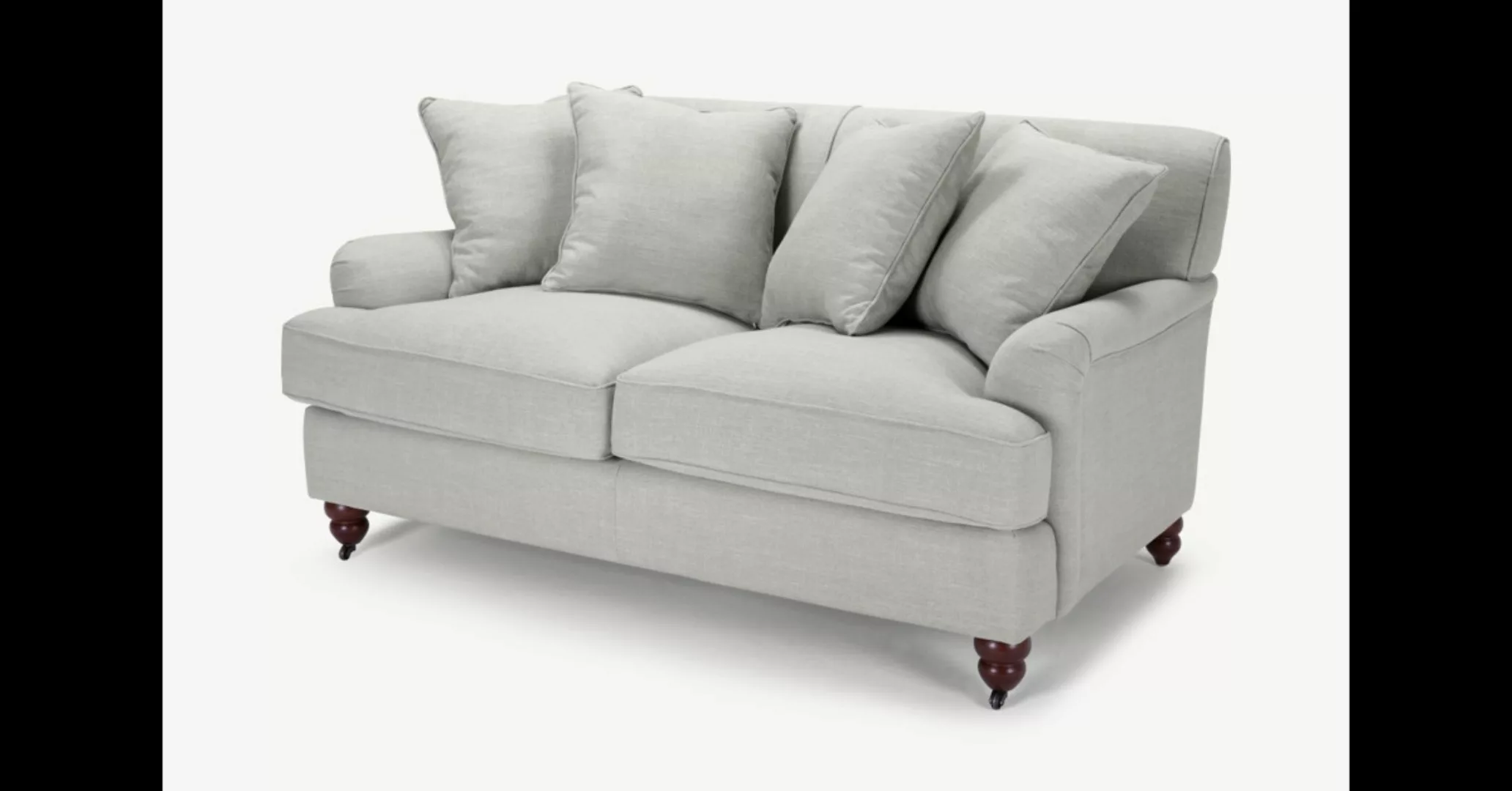Orson 2-Sitzer Sofa mit Kissen, Parisgrau - MADE.com günstig online kaufen