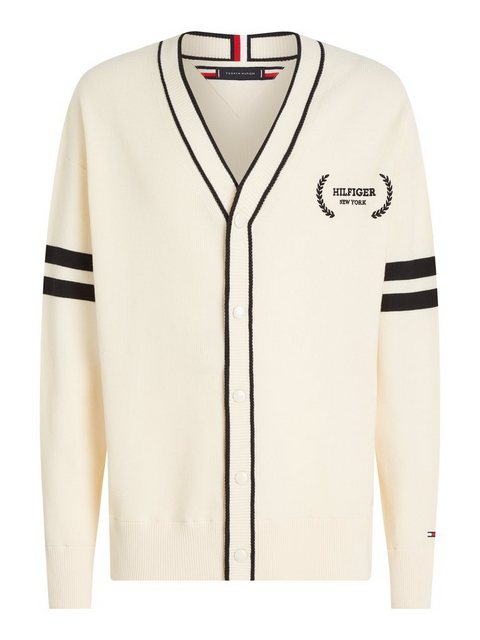 Tommy Hilfiger Strickjacke MONOTYPE TIPPED CARDIGAN günstig online kaufen