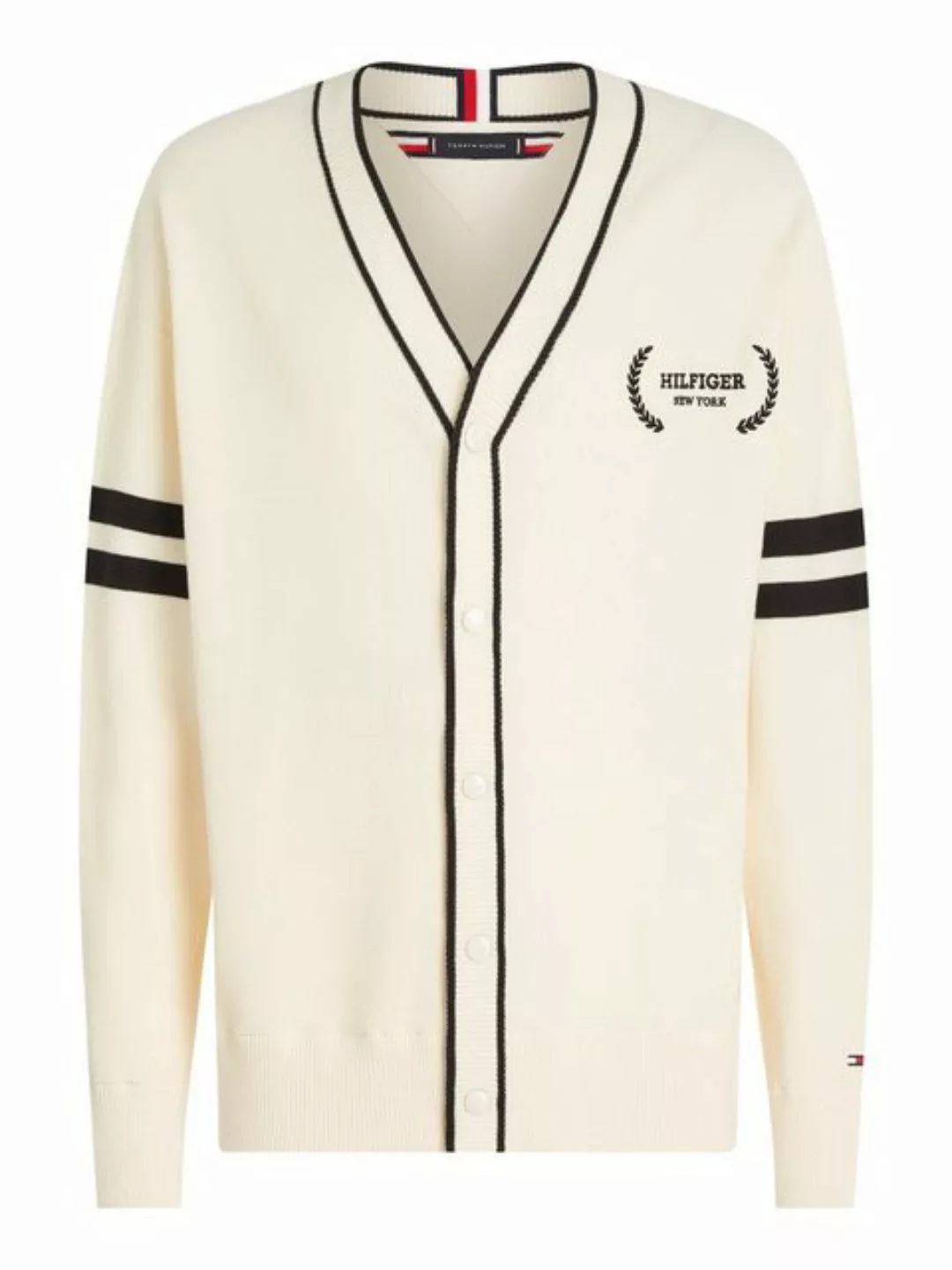 Tommy Hilfiger Strickjacke MONOTYPE TIPPED CARDIGAN günstig online kaufen