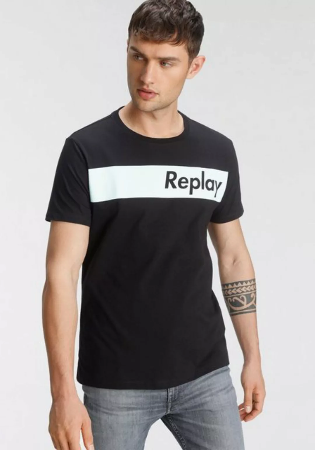 Replay T-Shirt mit Logoprint günstig online kaufen