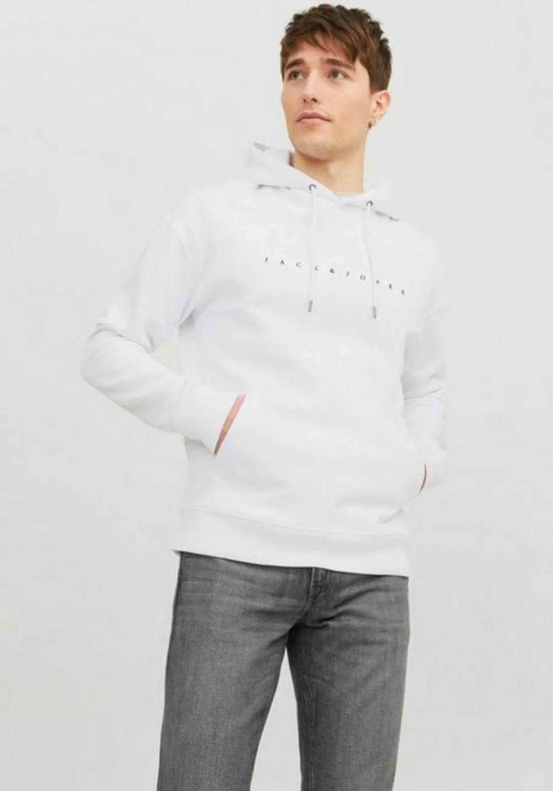 Jack & Jones Kapuzensweatshirt JJESTAR JJ SWEAT HOOD NOOS mit Logo Print im günstig online kaufen