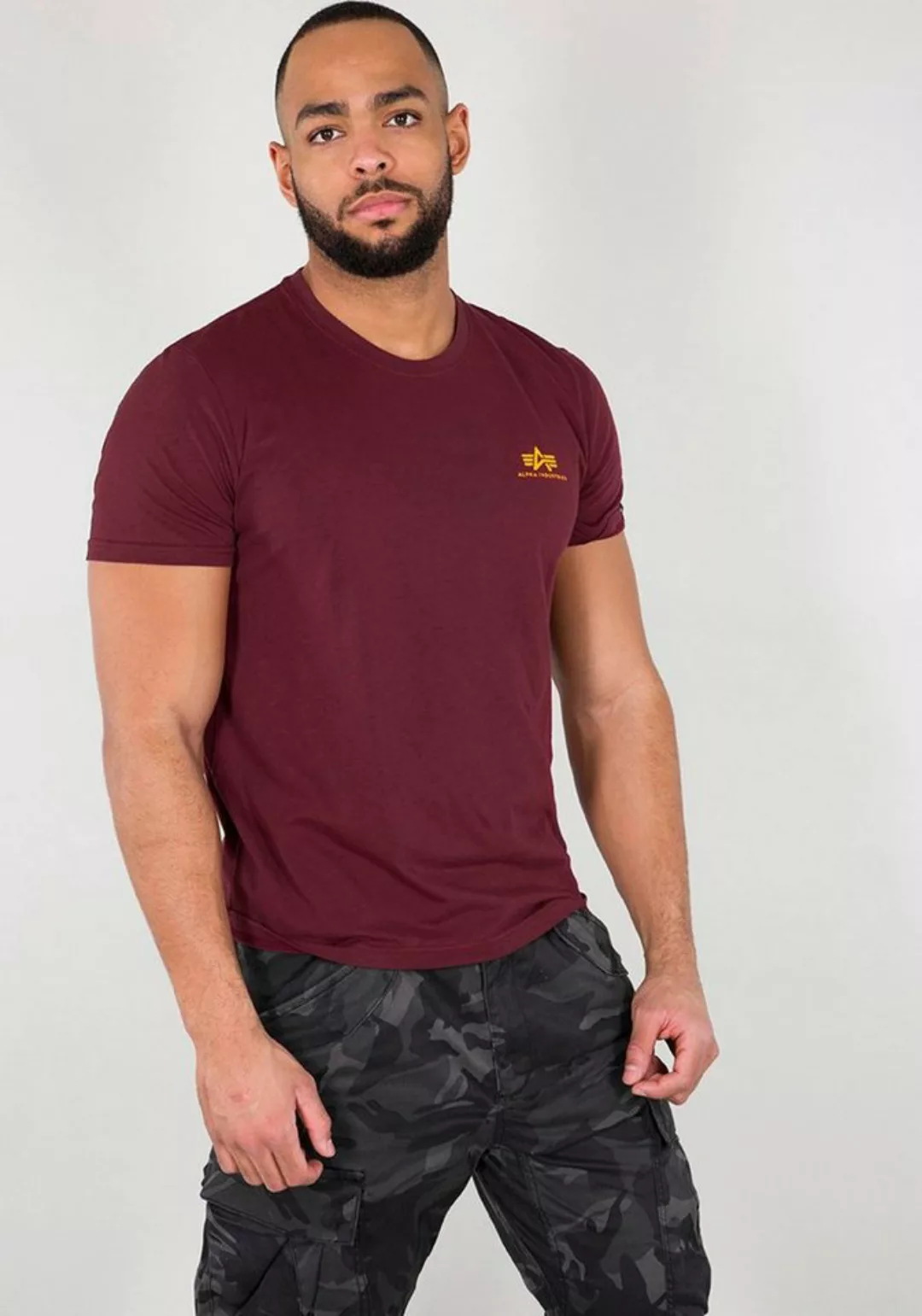 Alpha Industries Rundhalsshirt BASIC T SMALL LOGO günstig online kaufen